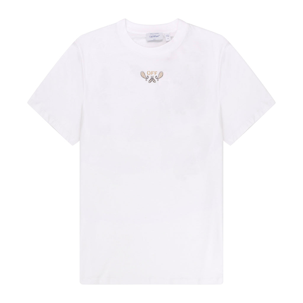 White Bandana Arrow Slim T-shirt